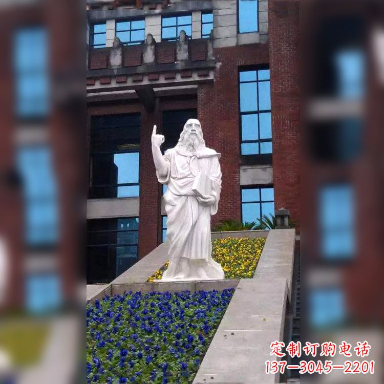 深圳柏拉图精美石雕像，传承哲学大师的精神