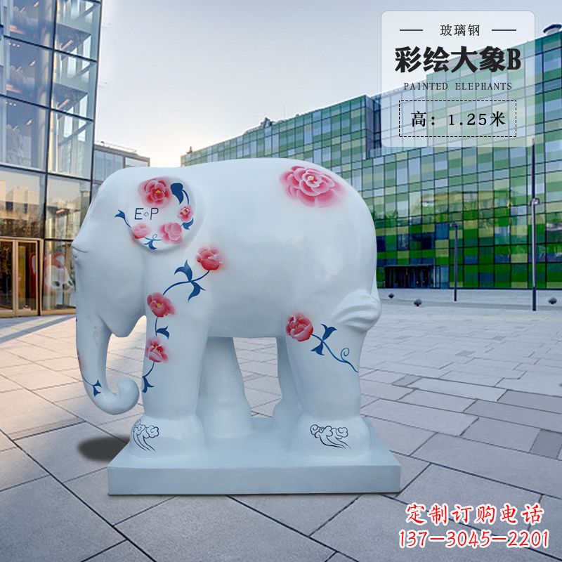 深圳玻璃钢大象雕塑——传承古老文明的象征