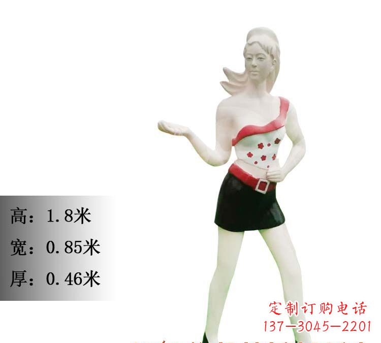 深圳玻璃钢美女雕塑精致细腻的艺术精品