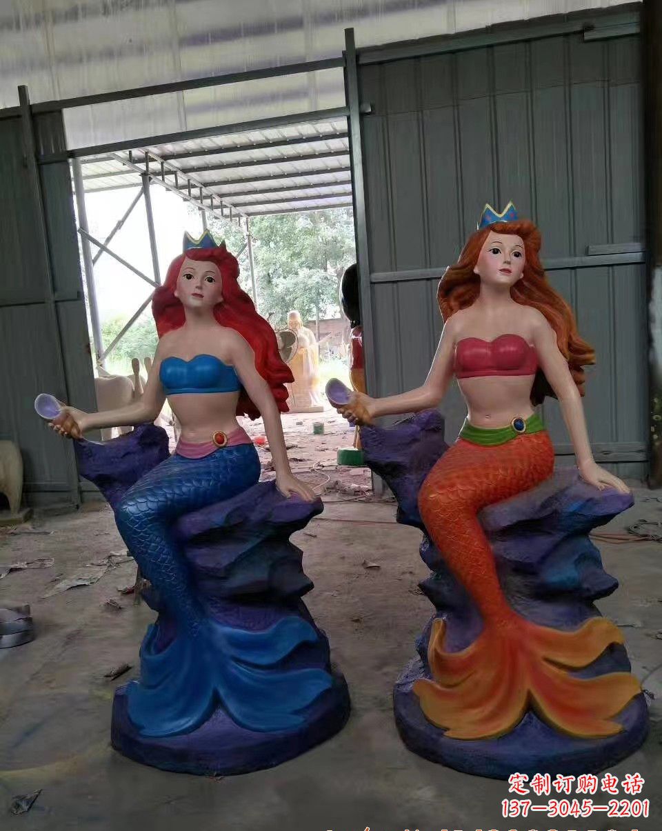 深圳玻璃钢美人鱼雕塑——精美的艺术作品