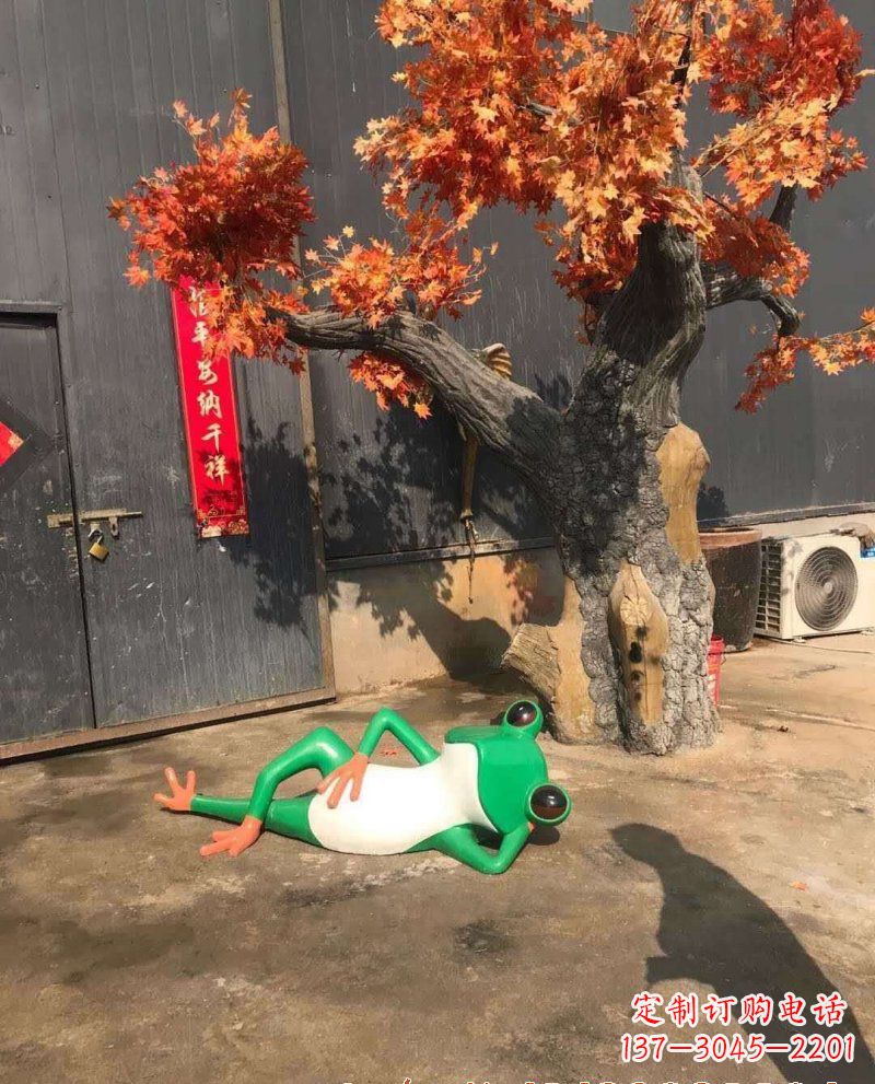 深圳精美玻璃钢青蛙雕塑