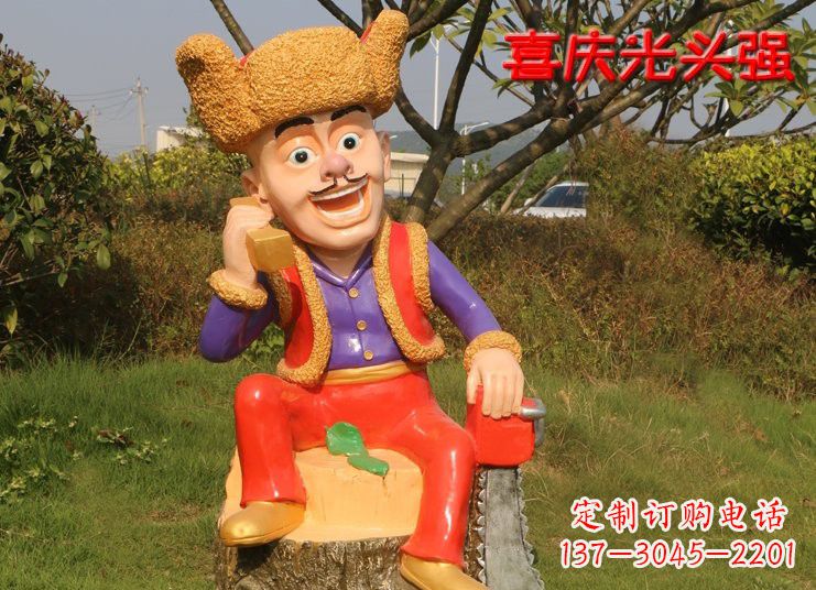 深圳玻璃钢熊大熊二光头强