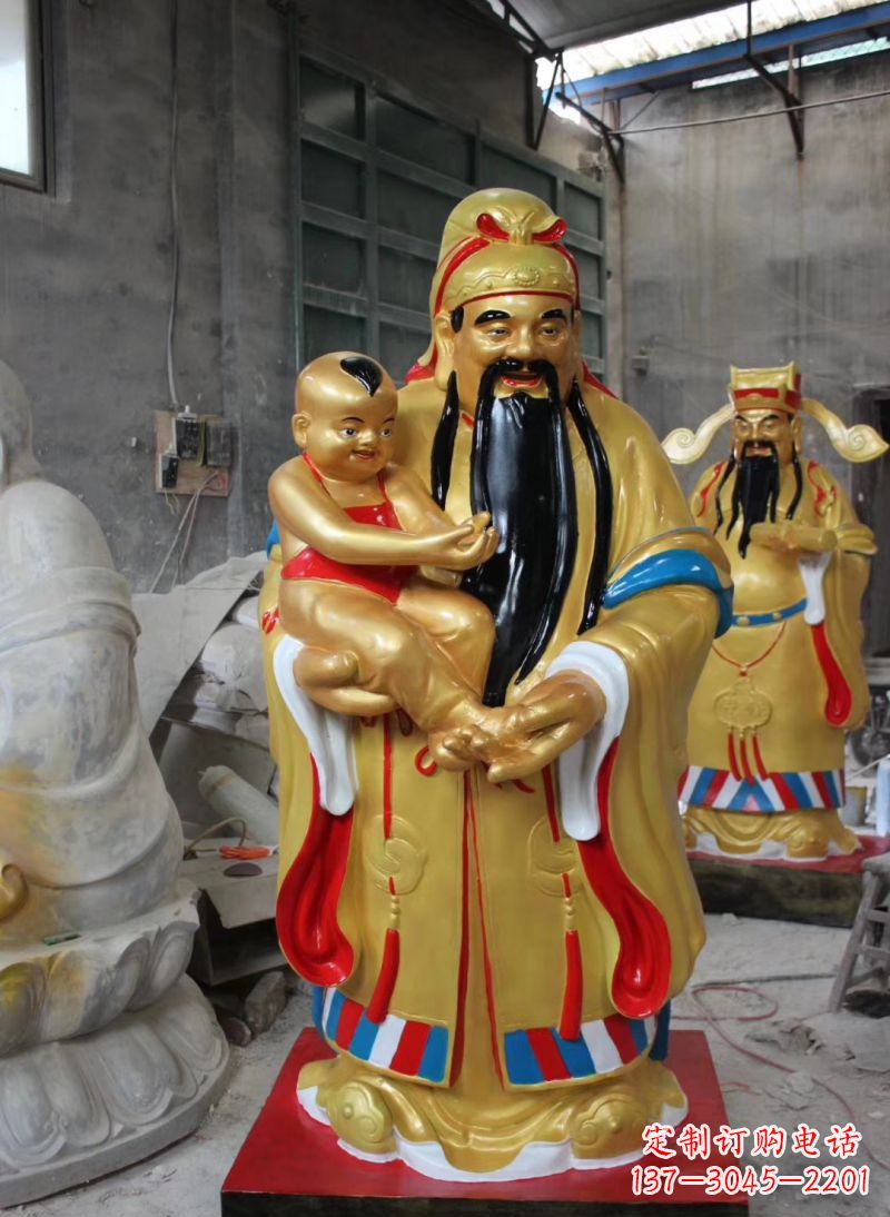 深圳福禄寿神像雕塑给予宗教庙宇灵性的祝福
