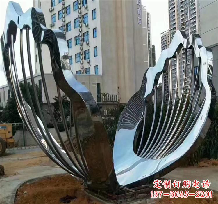 深圳不锈钢贝壳雕塑艺术与自然的完美结合