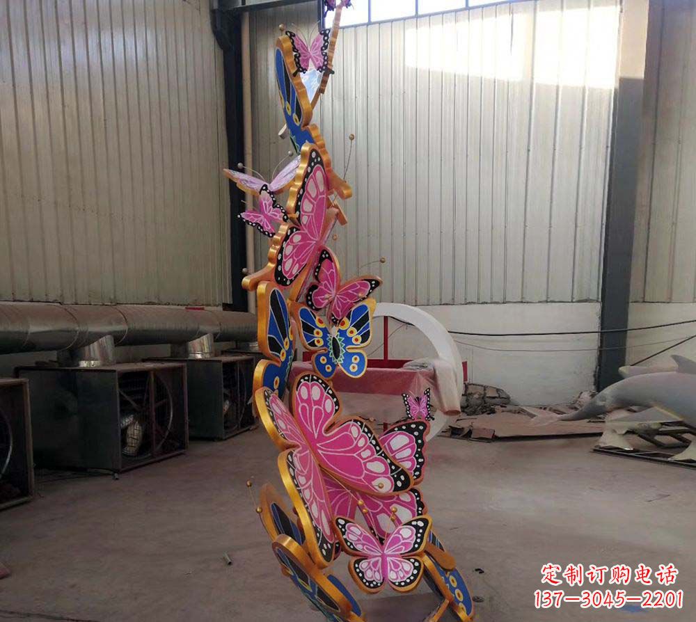 深圳精致绚丽的不锈钢蝴蝶雕塑