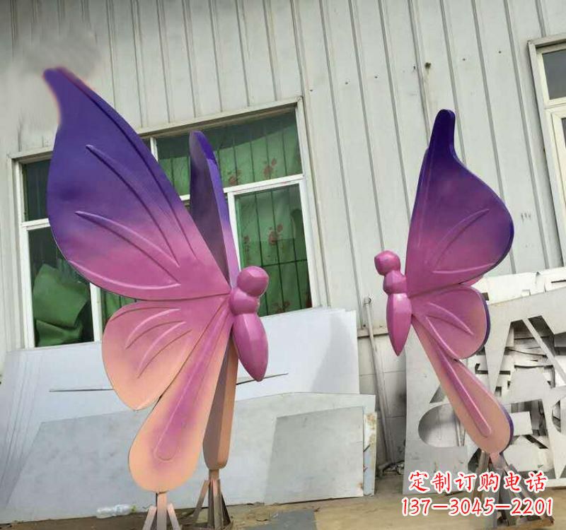 深圳不锈钢彩色蝴蝶雕塑