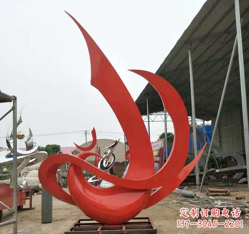深圳不锈钢彩色凤凰雕塑2