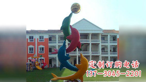 深圳精美不锈钢海豚雕塑