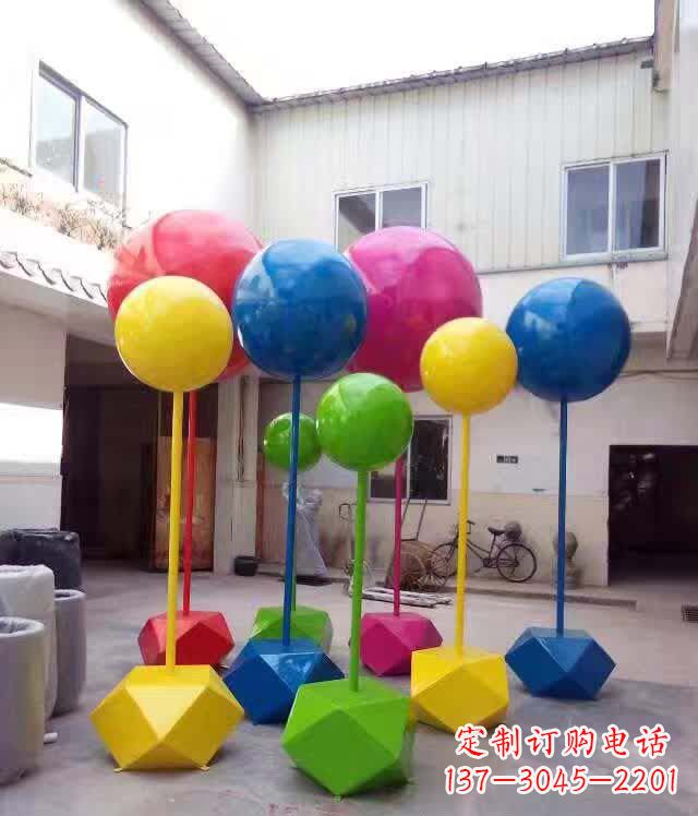 深圳不锈钢彩色气球雕塑