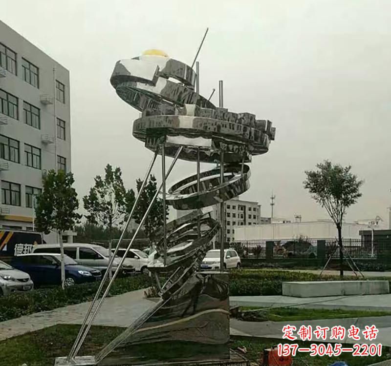 深圳不锈钢城市创意大型戒指雕塑