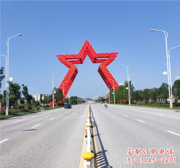 深圳不锈钢城市拱门雕塑一座精美的艺术作品