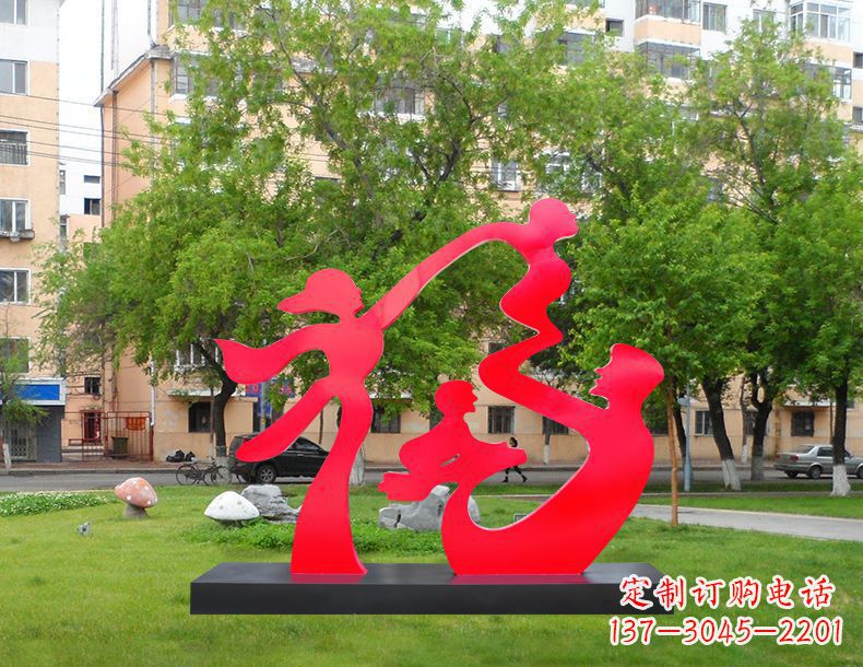 深圳不锈钢福字雕塑