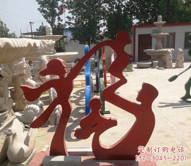 深圳不锈钢福字雕塑