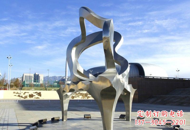 深圳不锈钢抽象钢琴雕塑