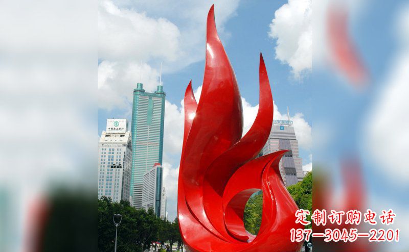 深圳不锈钢抽象孔雀雕塑 (2)