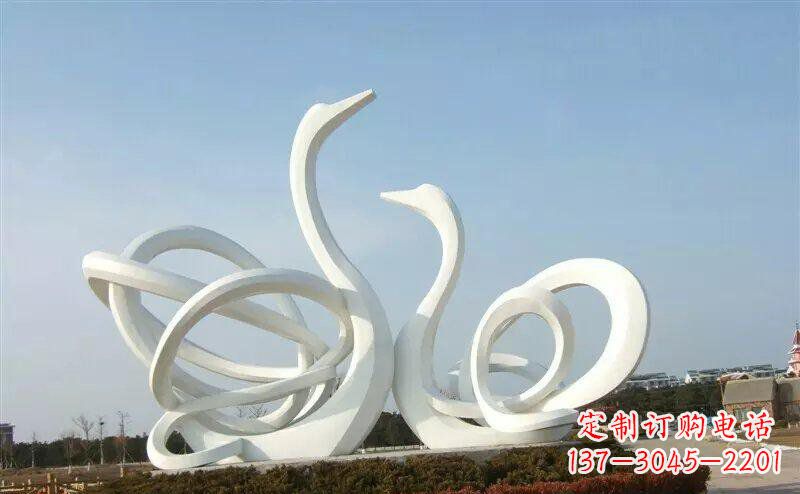 深圳不锈钢制作的天鹅雕塑