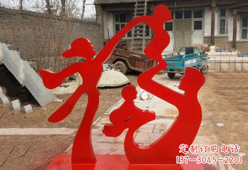 深圳不锈钢福字雕塑给家庭带来更多福气