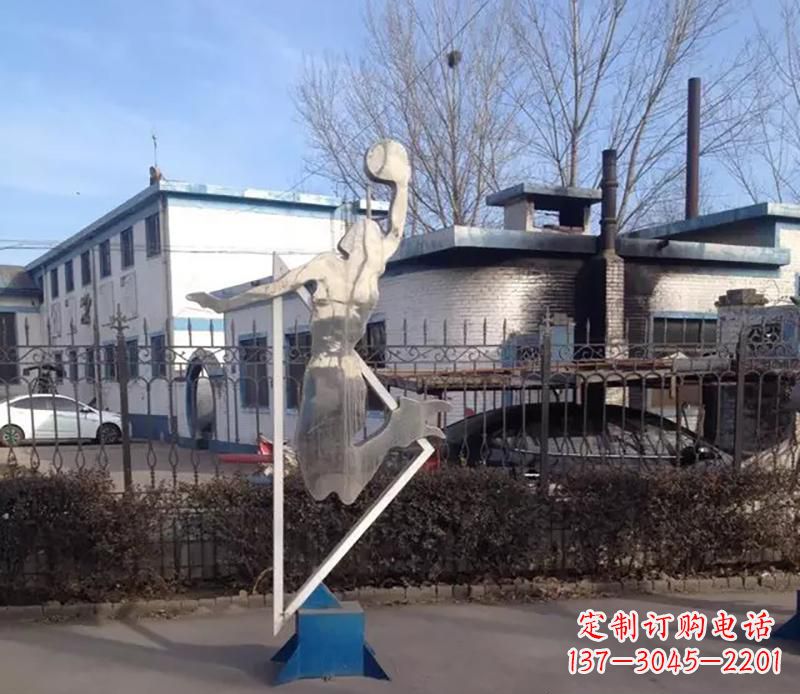 深圳不锈钢打高尔夫雕塑