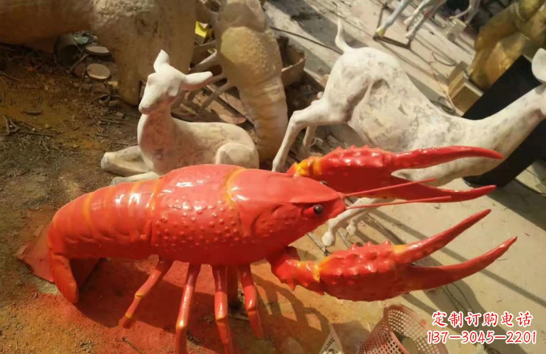 深圳不锈钢大龙虾雕塑1