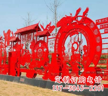 深圳不锈钢党旗雕塑——缅怀先烈、继续前进
