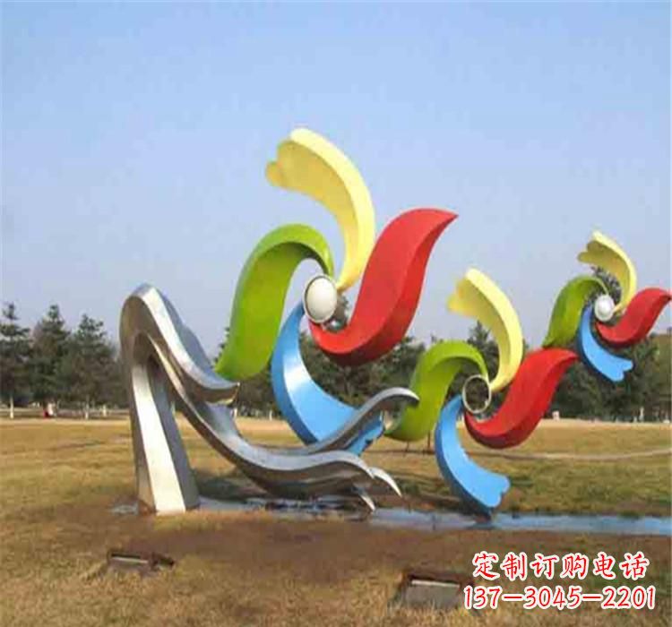 深圳不锈钢风车雕塑绚丽多彩的艺术精品