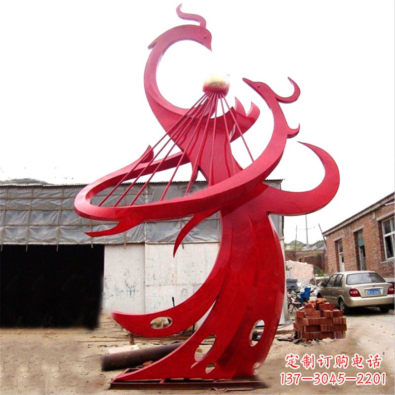 深圳不锈钢凤凰雕塑绚丽多彩的艺术瑰宝