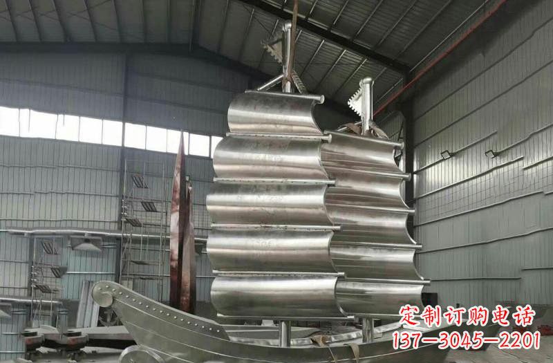 深圳不锈钢帆船雕塑海洋的象征