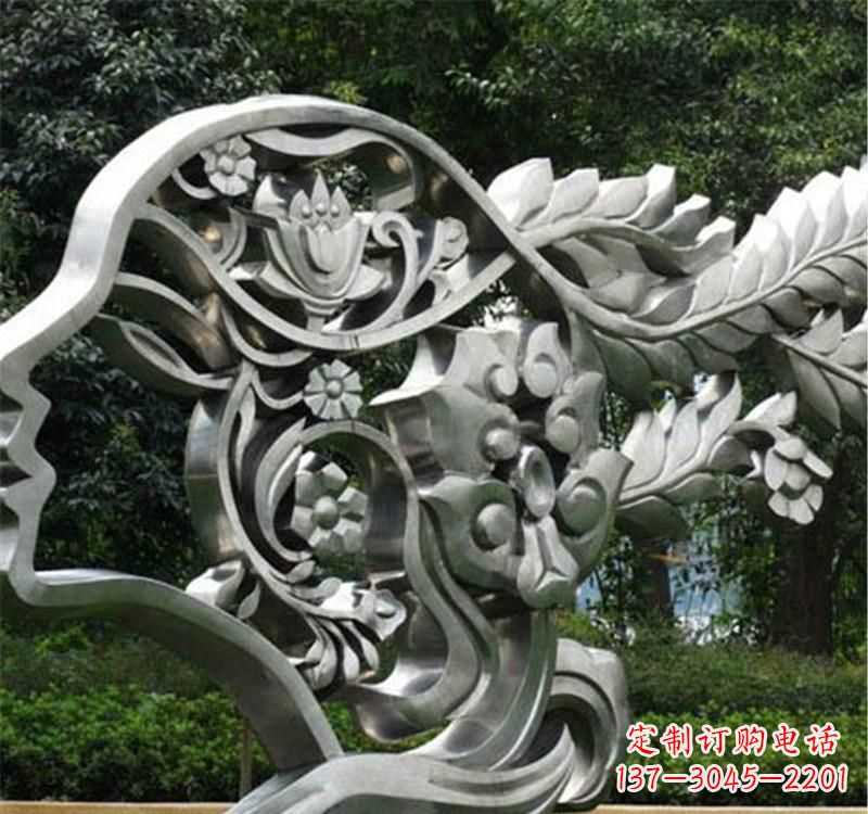 深圳不锈钢雕塑美丽的象征