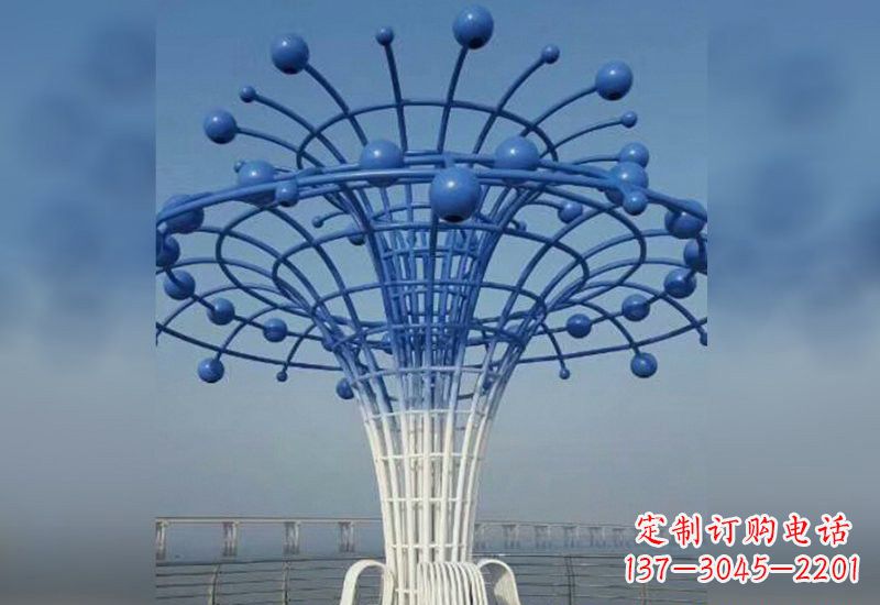 深圳不锈钢广场抽象喷泉雕塑