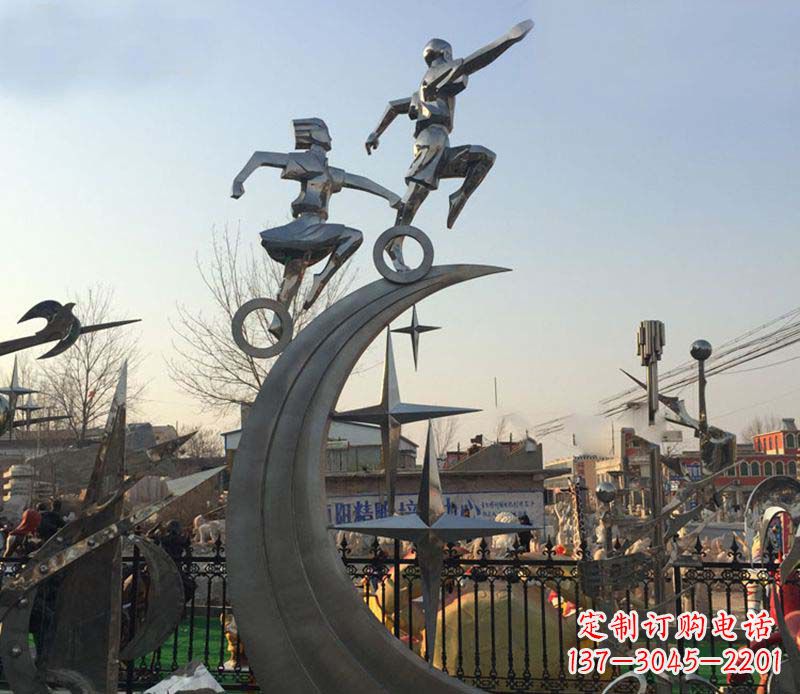 深圳不锈钢海之星儿童雕塑