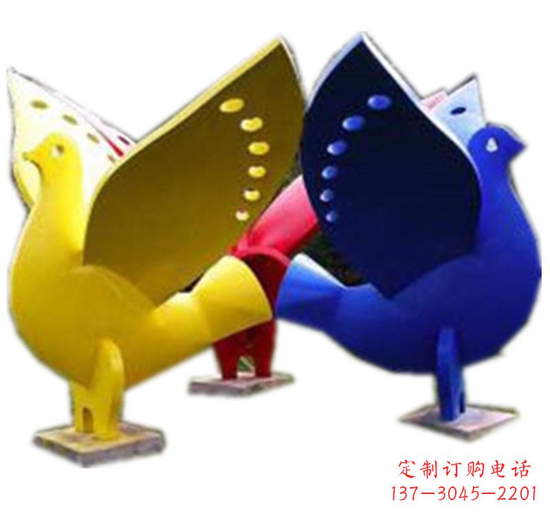 深圳不锈钢制作的和平鸽雕塑