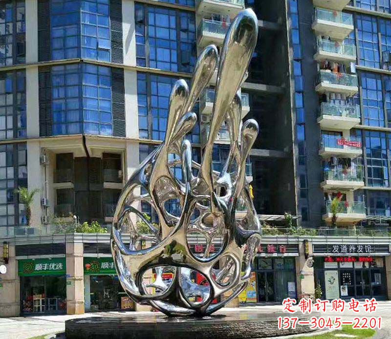 深圳不锈钢火龙果景观雕塑