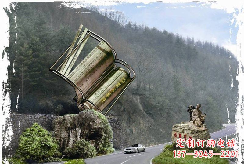 深圳神农本草经竹简雕塑——传承中华文化精髓