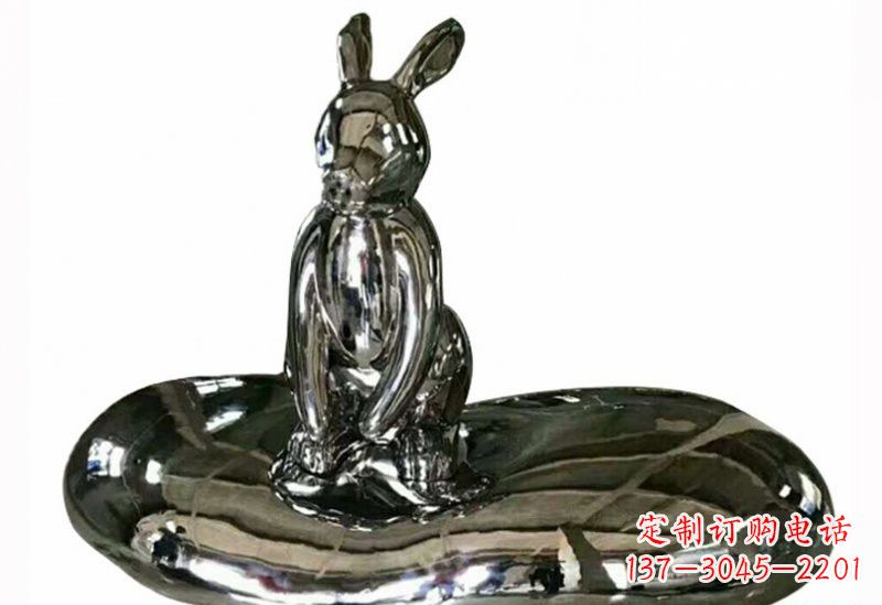 深圳不锈钢兔子雕塑