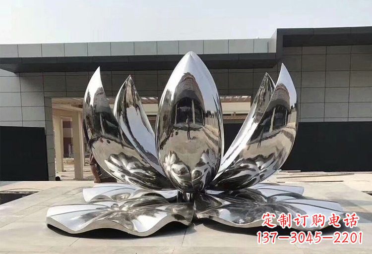 深圳不锈钢荷花雕塑