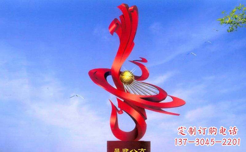 深圳不锈钢孔雀雕塑——迎接八方美好