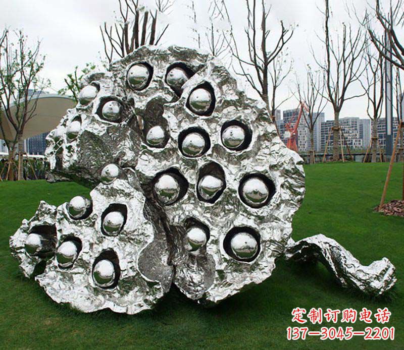 深圳不锈钢莲蓬雕塑——精美极致的艺术品
