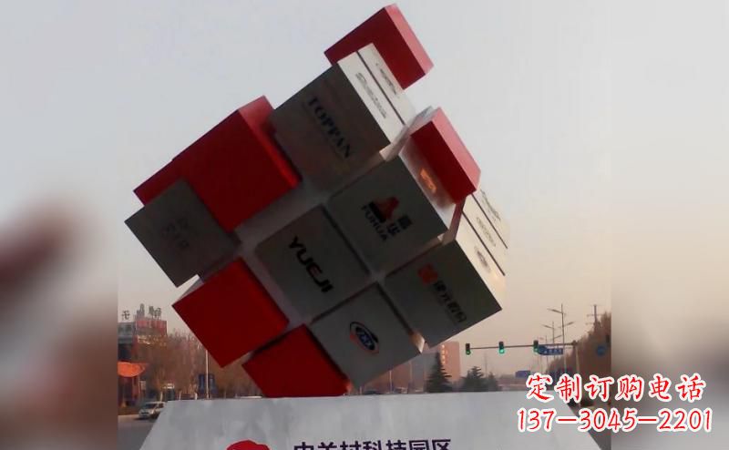深圳不锈钢魔方雕塑 (3)