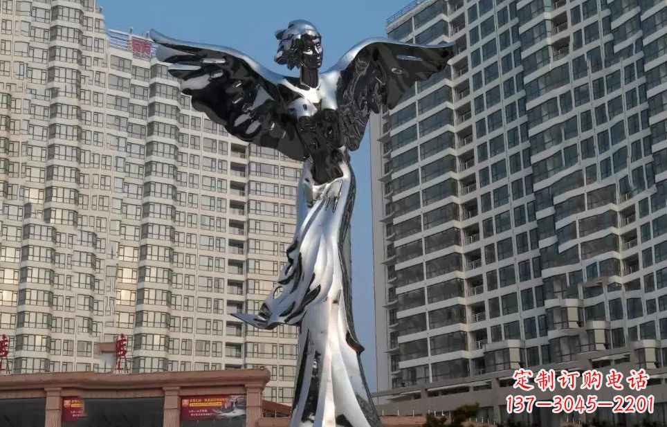深圳不锈钢人物天使雕塑
