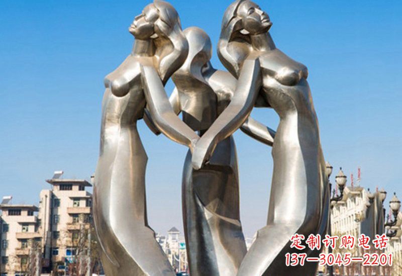 深圳不锈钢女孩雕塑