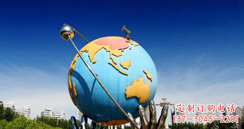 深圳不锈钢地球雕塑一个充满环保意义的艺术品