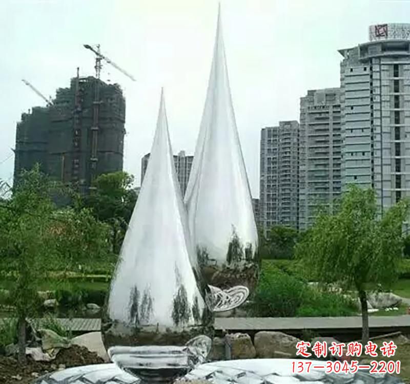 深圳不锈钢水滴拱门雕塑