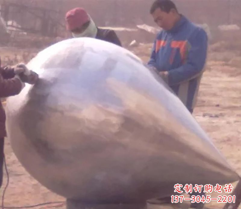 深圳不锈钢水滴雕塑精致美丽的艺术品