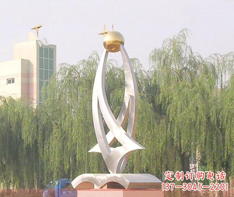 深圳不锈钢校园书籍抽象雕塑