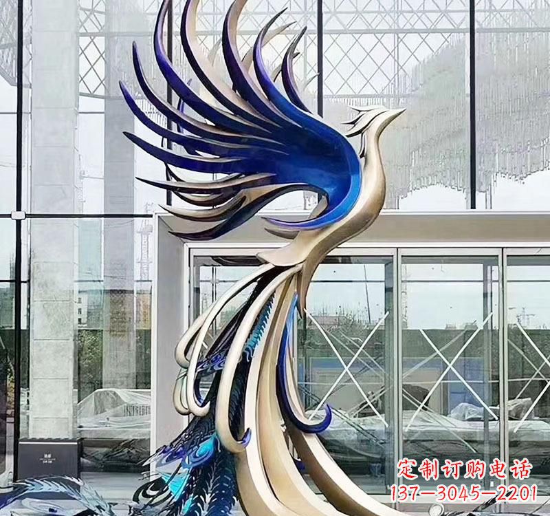 深圳不锈钢艺术凤凰雕塑——璀璨夺目的艺术之美