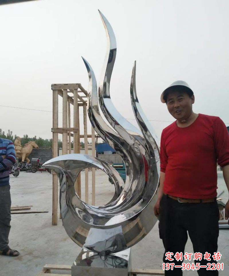 深圳不锈钢艺术凤凰雕塑1