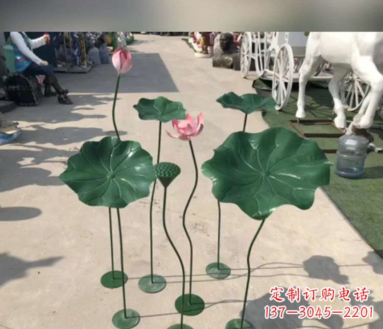 深圳不锈钢园林荷花雕塑