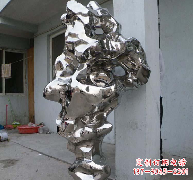 深圳太湖石雕塑精美绝伦的不锈钢园林景观
