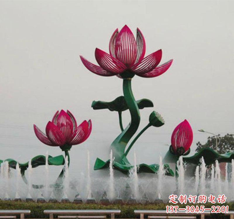 深圳不锈钢莲花雕塑