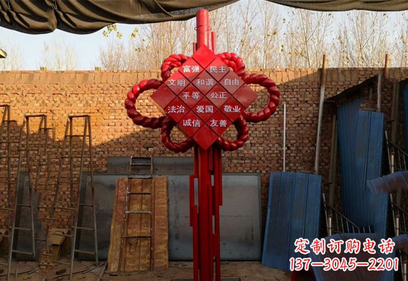 深圳社会主义核心价值观与不锈钢雕塑的融合